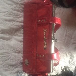 Red lux Deville pinup purse rockabilly